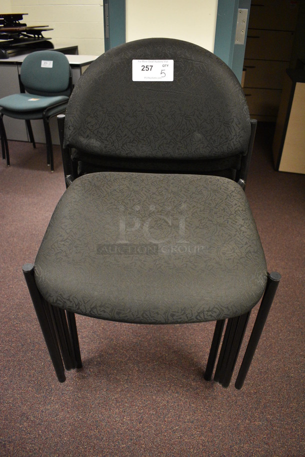 5 Black Chairs. 20x18x32. 5 Times Your Bid! (John N. Hall Tech - Room 122)
