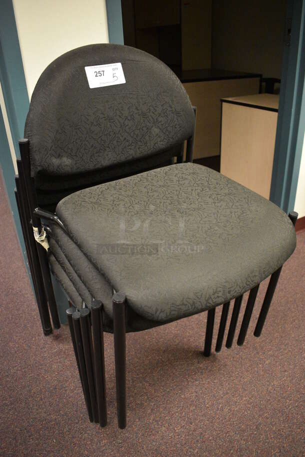 5 Black Chairs. 20x18x32. 5 Times Your Bid! (John N. Hall Tech - Room 122) - Image 2 of 4