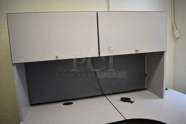 Gray L Shaped Desk w/ 2 Cabinets. 72x72x66. (John N. Hall Tech - Room 122 Office F) - Image 5 of 5