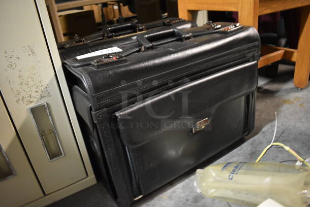 2 Black Briefcases. Does Not Come w/ Combination. 19x9x15. 2 Times Your Bid! (facilities) - Image 2 of 6