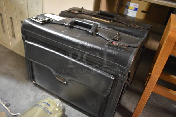 2 Black Briefcases. Does Not Come w/ Combination. 19x9x15. 2 Times Your Bid! (facilities) - Image 3 of 6