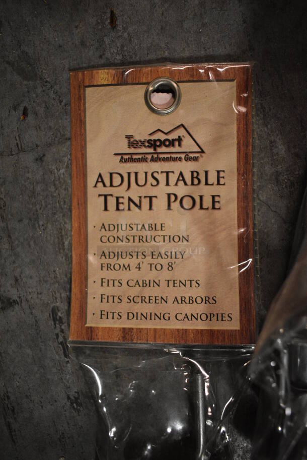 4 BRAND NEW! Texsport Adjustable Tent Poles. Adjusts from 4' to 8'. 4 Times Your Bid! (facilities) - Image 2 of 3
