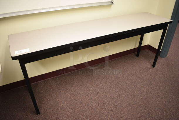 Table. 71.5x18x29. (John N. Hall Tech - Room 122 Office K)