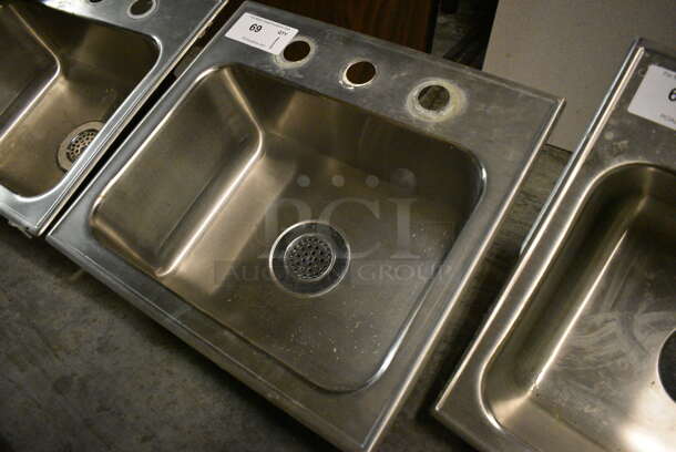 Stainless Steel Single Bay Drop In Sink. 19x17.5x12. (facilities) - Image 2 of 5