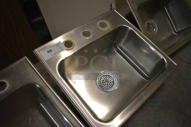 Stainless Steel Single Bay Drop In Sink. 19x17.5x12. (facilities) - Image 3 of 5