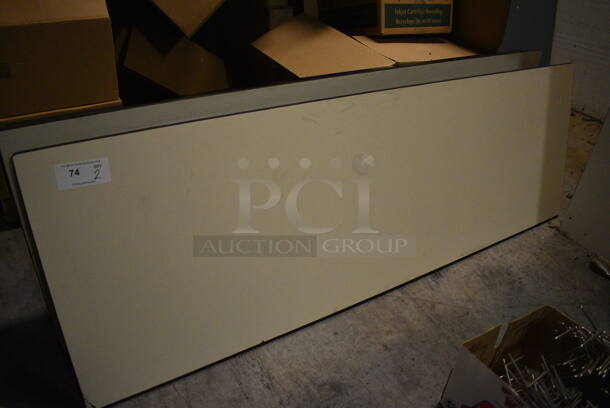 2 Fold Up Tables. 72x24x30. 2 Times Your Bid! (facilities)