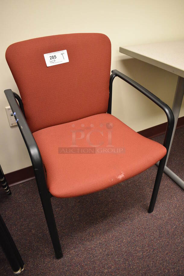 Red Chair w/ Arm Rests. 22x20x33. (John N. Hall Tech - Room 122 Office K) - Image 2 of 3