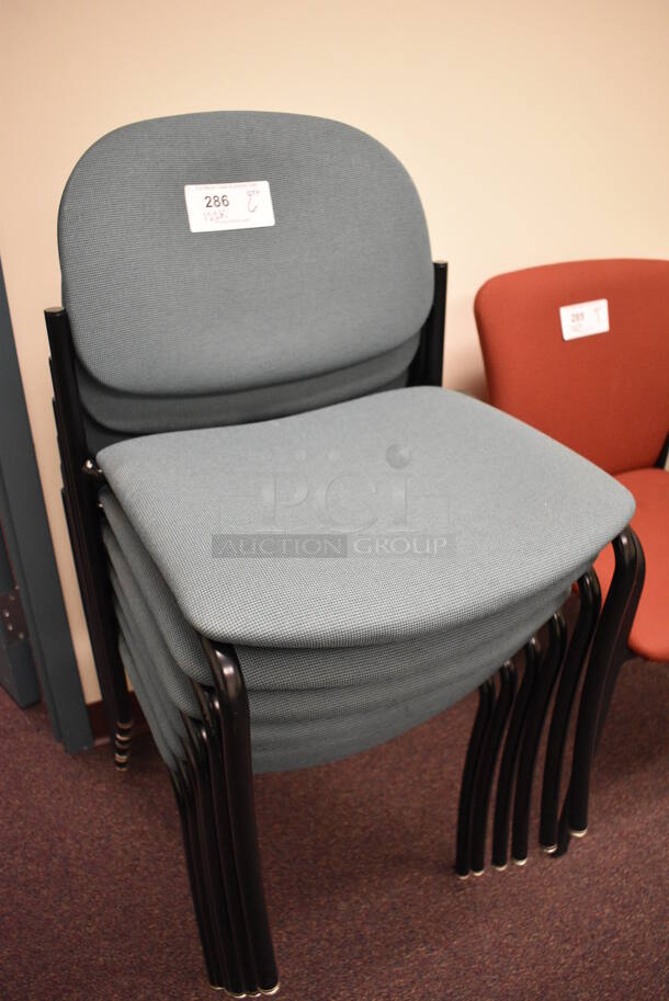 6 Blue Chairs. 18x18x32. 6 Times Your Bid! (John N. Hall Tech - Room 122 Office K) - Image 3 of 4