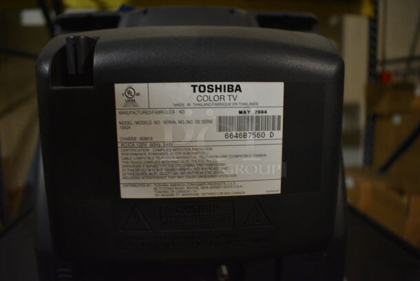 Toshiba 14" Color Television Monitor on Wilson Black Stand. 24x18x50. (facilities) - Image 4 of 5