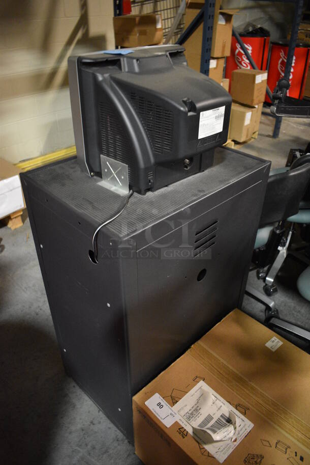 Toshiba 14" Color Television Monitor on Wilson Black Stand. 24x18x50. (facilities) - Image 5 of 5