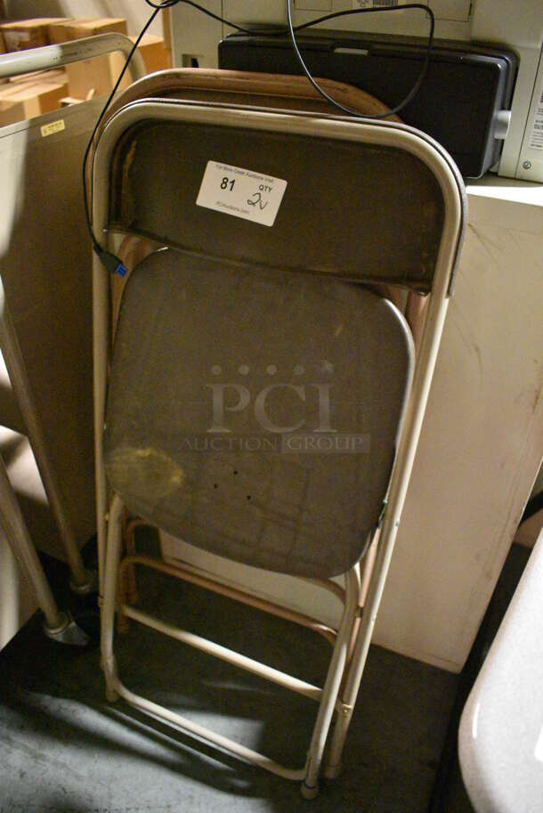 2 Folding Chairs. 18x16x39. 2 Times Your Bid! (facilities) - Image 2 of 3