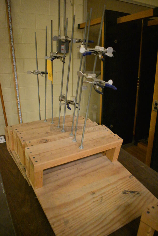 9 Wooden w/ Metal Pole Molders. 18x14x28. 9 Times Your Bid! (John N. Hall Tech - Room 121) - Image 3 of 3