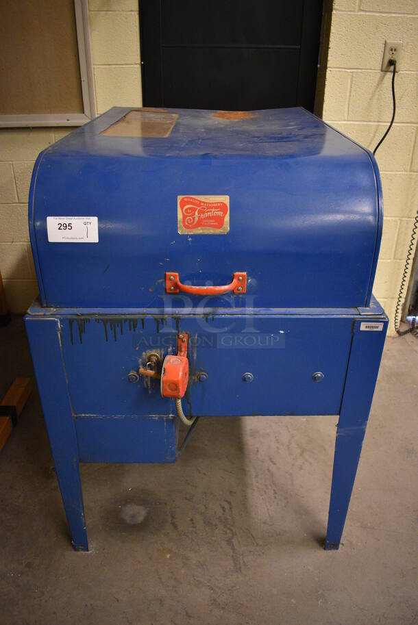 Frantom Model F-5G-24X-075 Blue Metal Commercial Floor Style Lapidary Slab Saw. 31x50x44. (John N. Hall Tech - Room 121)