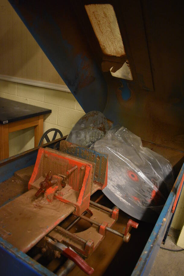 Frantom Model F-5G-24X-075 Blue Metal Commercial Floor Style Lapidary Slab Saw. 31x50x44. (John N. Hall Tech - Room 121) - Image 5 of 10