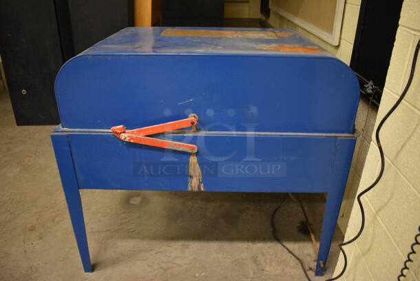 Frantom Model F-5G-24X-075 Blue Metal Commercial Floor Style Lapidary Slab Saw. 31x50x44. (John N. Hall Tech - Room 121) - Image 9 of 10
