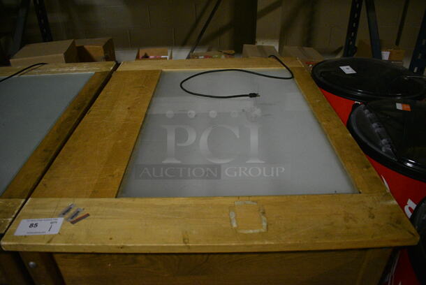 Wooden Drafting Table. 48x36x37. (facilities) - Image 3 of 4