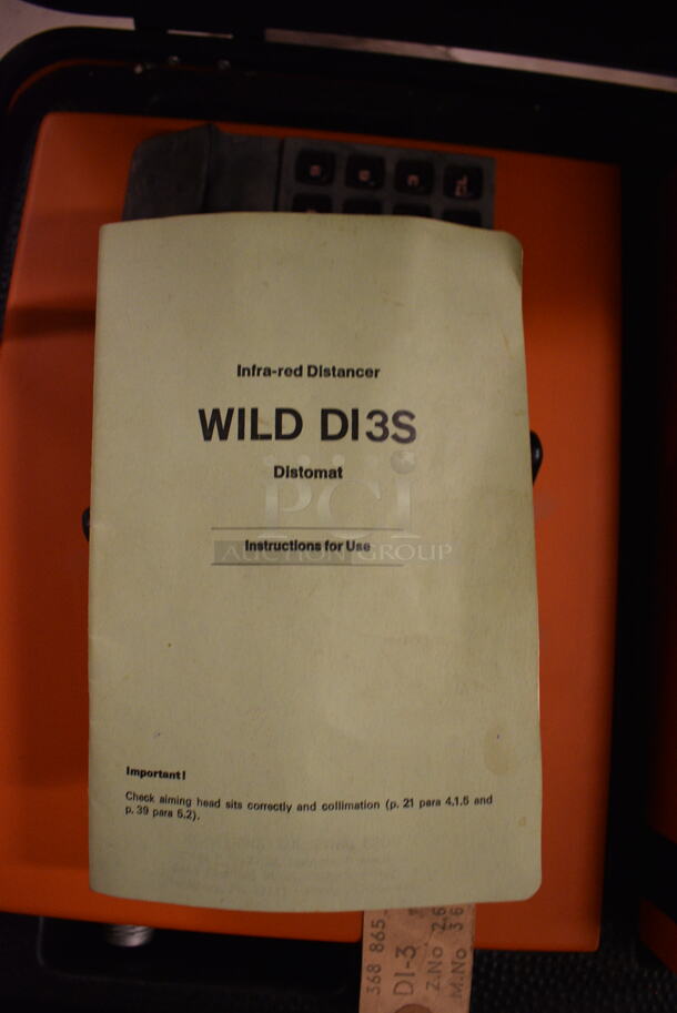 Model WILD DI3S Orange Metal Commercial Distomat in Case. 20x14x9. (John N. Hall Tech - Room 121) - Image 5 of 7