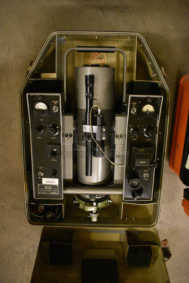 AGA Model 6 Metal Commercial Geodimeter in Case. 18x23x16. (John N. Hall Tech - Room 121)