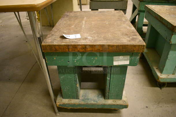 Wood Pattern Kiln Cart on Casters. 18.5x25x22. (John N. Hall Tech - Room 121)