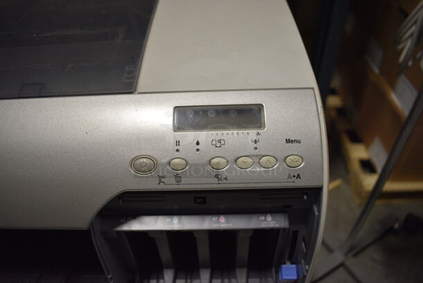 Epson Model Stylus Pro 4800 Flor Style Printer w/ 30 Ink Boxes and 2 Door Cabinet. 33x31x41. (facilities) - Image 3 of 12