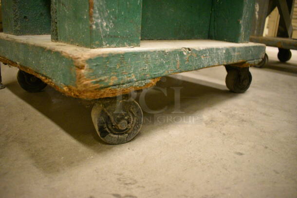 Wood Pattern Kiln Cart on Casters. 18.5x25x22. (John N. Hall Tech - Room 121) - Image 3 of 3