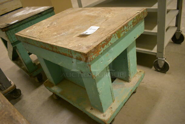 Wood Pattern Kiln Cart on Casters. 18.5x25x22. (John N. Hall Tech - Room 121) - Image 2 of 4