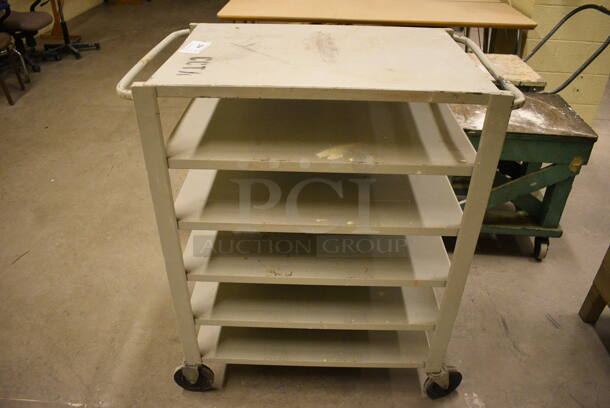 Tan 6 Tier Cart on Casters. 34x21x40. (John N. Hall Tech - Room 121) - Image 1 of 3
