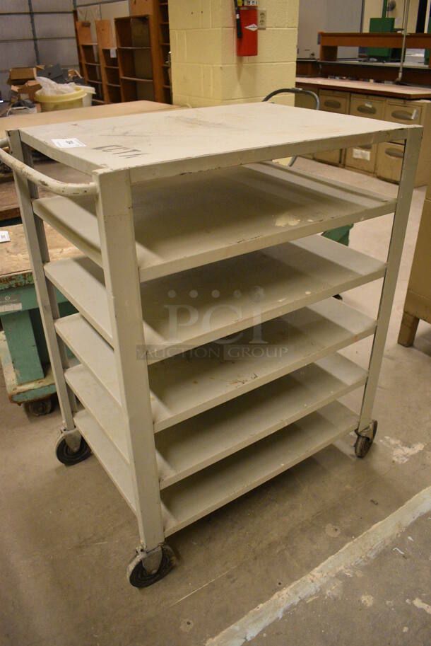 Tan 6 Tier Cart on Casters. 34x21x40. (John N. Hall Tech - Room 121) - Image 2 of 3