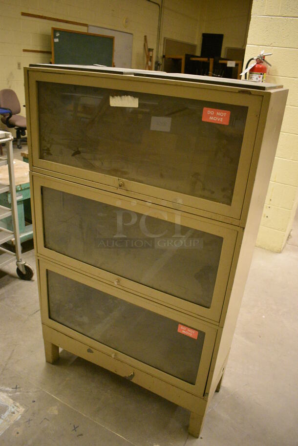 Metal 3 Tier Cabinet. 33x13x55. (John N. Hall Tech - Room 121) - Image 2 of 5