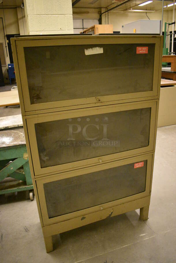 Metal 3 Tier Cabinet. 33x13x55. (John N. Hall Tech - Room 121) - Image 4 of 5