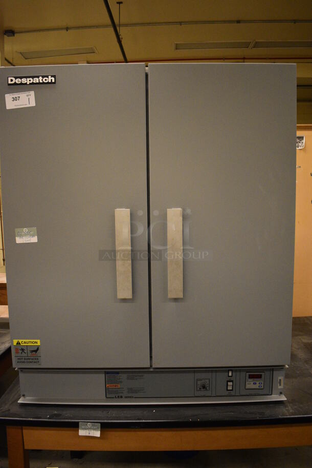 Despatch Gray Metal Countertop Electric Powered 2 Door Laboratory Heater w/ Various Metal Pans. 40.5x28x48.5. (John N. Hall Tech - Room 121) - Image 1 of 9