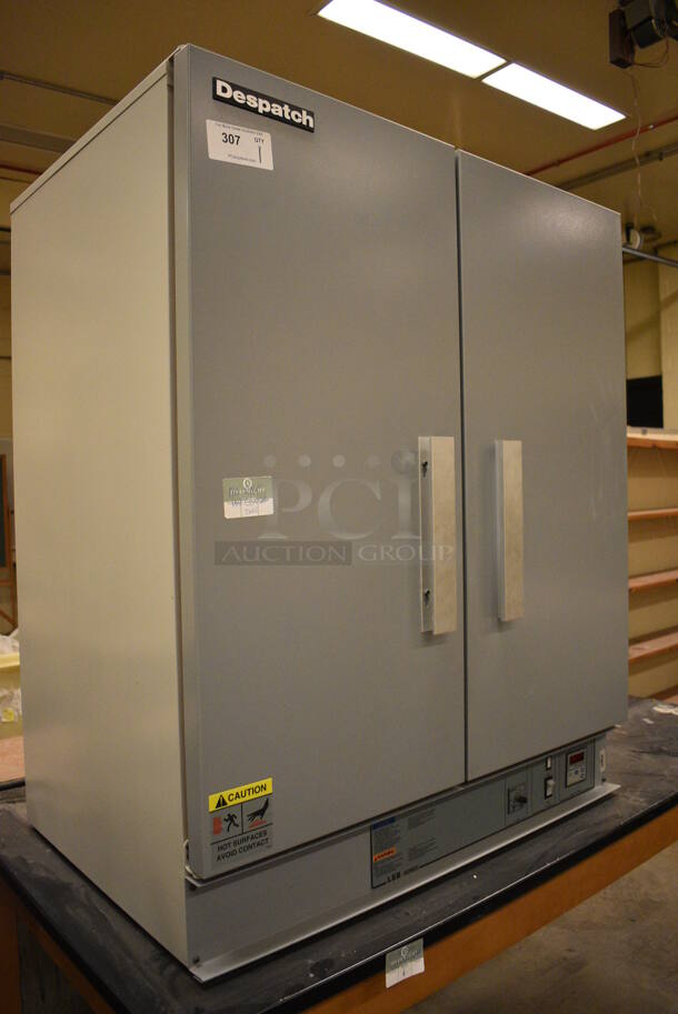 Despatch Gray Metal Countertop Electric Powered 2 Door Laboratory Heater w/ Various Metal Pans. 40.5x28x48.5. (John N. Hall Tech - Room 121) - Image 2 of 9