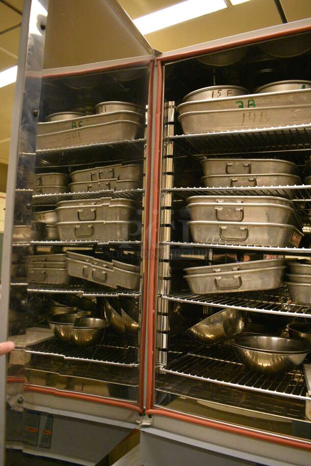 Despatch Gray Metal Countertop Electric Powered 2 Door Laboratory Heater w/ Various Metal Pans. 40.5x28x48.5. (John N. Hall Tech - Room 121) - Image 6 of 9