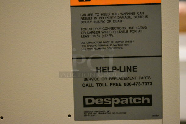 Despatch Gray Metal Countertop Electric Powered 2 Door Laboratory Heater w/ Various Metal Pans. 40.5x28x48.5. (John N. Hall Tech - Room 121) - Image 7 of 9