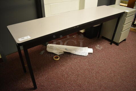Gray Table. 72x18x29. (Whitaker Hall - Room 132)