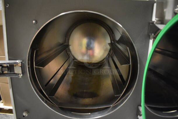 2014 Tuttnauer Model 3870EA Metal Commercial Countertop Autoclave Steam Sterilizer on Black 2 Tier Cart. 230 Volts, 1 Phase. 26x41x20, 18x24x26. (facilities) - Image 7 of 8