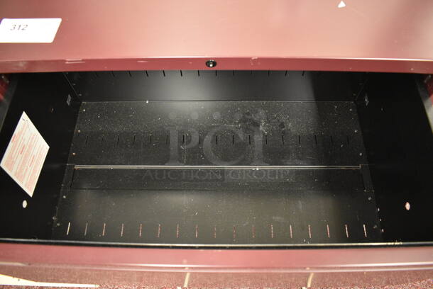 Maroon Metal 2 Drawer Filing Cabinet. 30x18x27. (Whitaker Hall - Room 132) - Image 3 of 3