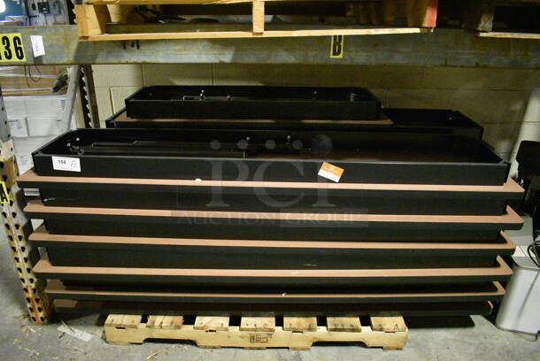 13 Metal Collapsible Tables. 72x18x5. 13 Times Your Bid! (facilities) - Image 1 of 4