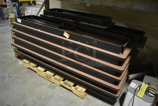 13 Metal Collapsible Tables. 72x18x5. 13 Times Your Bid! (facilities) - Image 2 of 4