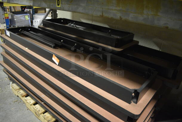 13 Metal Collapsible Tables. 72x18x5. 13 Times Your Bid! (facilities) - Image 3 of 4