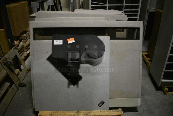 ALL ONE MONEY! PALLET LOT Includes Desk Pieces! Includes 54x42x2.5. (facilities) - Image 1 of 5