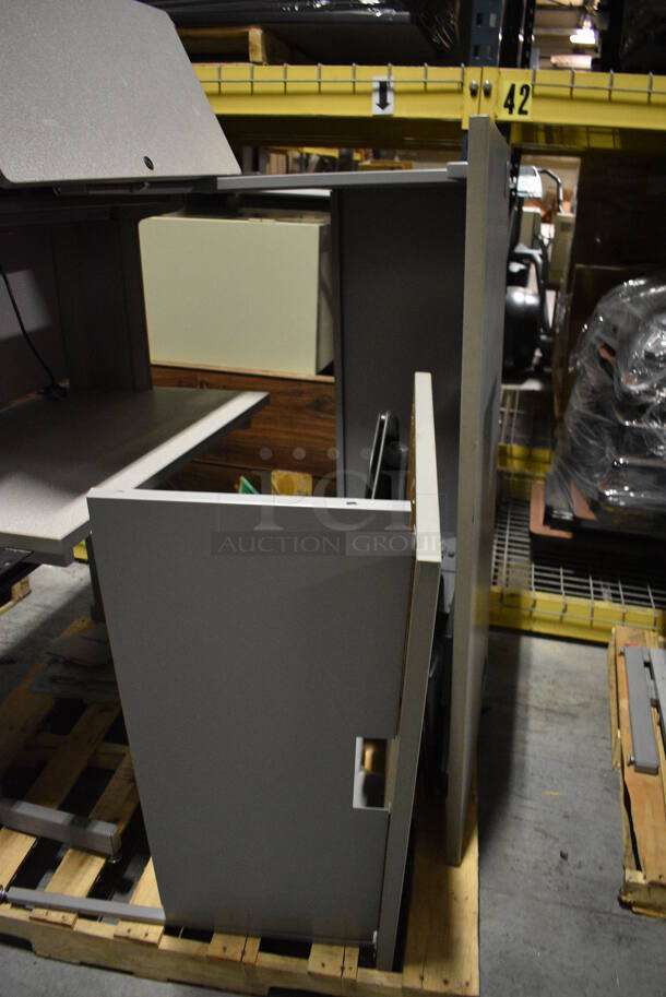 ALL ONE MONEY! PALLET LOT Includes Desks and Cabinet! Includes 54x30x30. (facilities) - Image 4 of 4