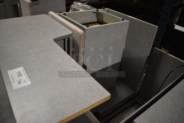 ALL ONE MONEY! PALLET LOT Includes Desk and Overhead Cabinet! Includes 47x16x34. (facilities) - Image 3 of 5