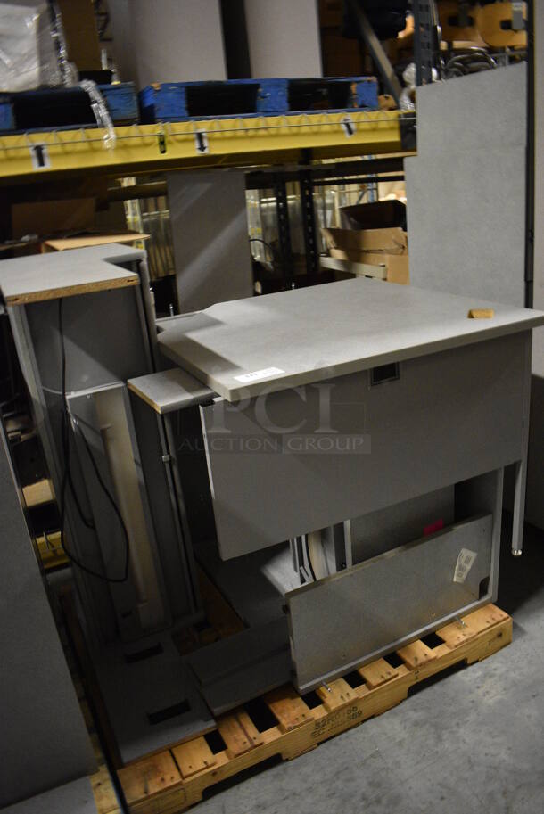 ALL ONE MONEY! PALLET LOT Includes Desk! Includes 36x36x30. (facilities) - Image 2 of 4