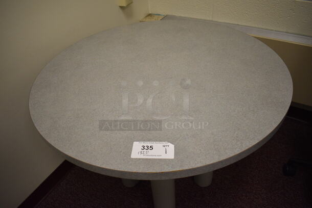 Gray Round Table. 36x36x29. (Whitaker Hall - Room 132 - Office D) - Image 2 of 3