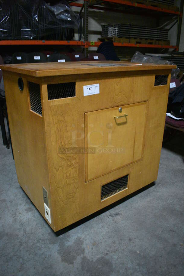 Wooden Cabinet on Commercial Casters. 40x27.5x40. (facilities) - Image 4 of 6