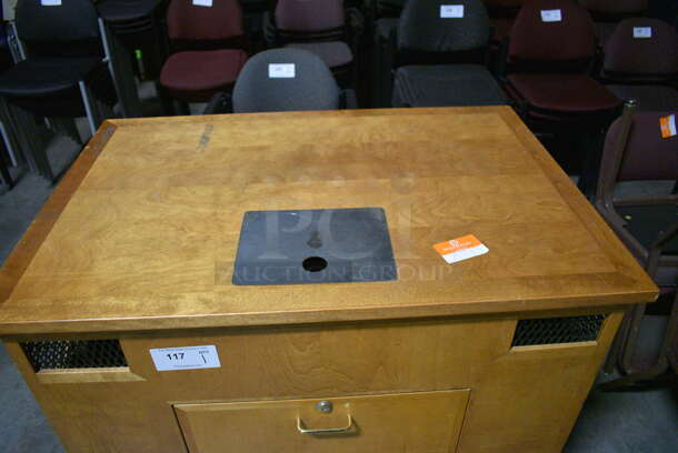 Wooden Cabinet on Commercial Casters. 40x27.5x40. (facilities) - Image 6 of 6