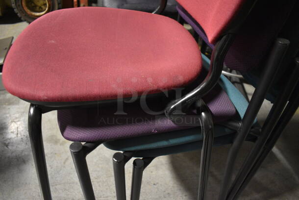 4 Various Chairs; Maroon, Purple and Blue. Includes 19x19x32. 4 Times Your Bid! (facilities) - Image 3 of 3