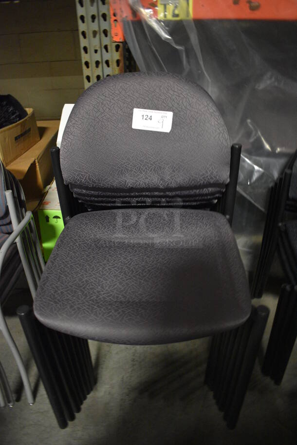 9 Dark Purple Chairs. 19x19x32. 9 Times Your Bid! (facilities)