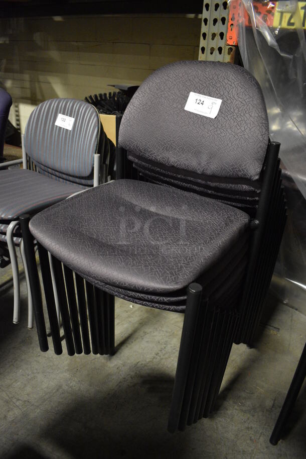 9 Dark Purple Chairs. 19x19x32. 9 Times Your Bid! (facilities) - Image 2 of 3